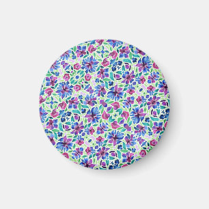 Motif floral abstrait - Aimant