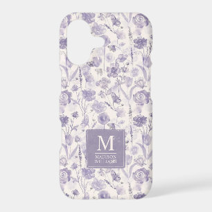 Motif floral aquarelle lavande violet fleurs