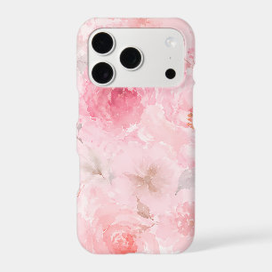 Motif floral aquarelle rose tendre