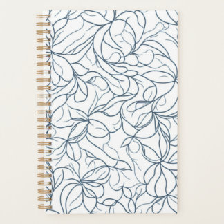 Motif floral argenté