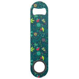 Motif floral avec les oiseaux 2 de bande dessinée