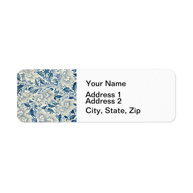 Motif Floral bleu Antique Design asiatique (Devant)