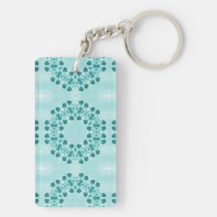 Motif floral, bleu Turquoise