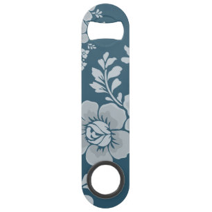 Motif floral bleu vintage élégant