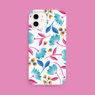 Motif floral d'art populaire lumineux