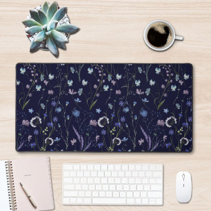 Motif floral de fleur sauvage jolie bleu violet