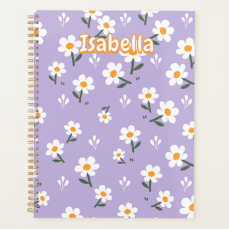 Motif floral de marguerite lavande