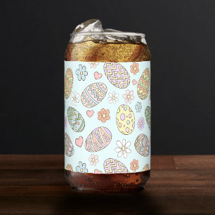 Motif Floral de Pâques aux Œufs de Pâques Pastel F