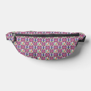 Motif floral d'oiseau folklorique fantaisiste