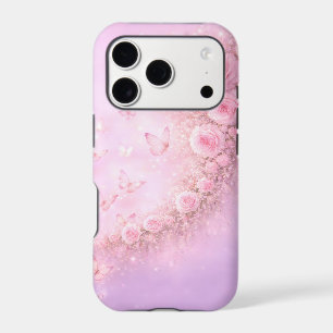Motif floral doux – Roses roses tendres avec