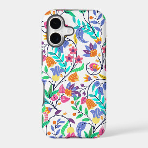 Motif floral exotique coloré
