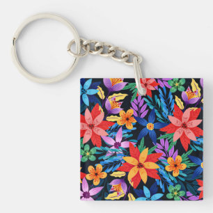 Motif floral exotique coloré-68578