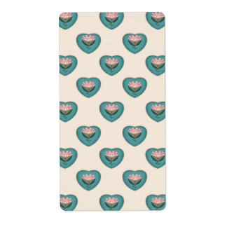 Motif floral Heart Blossom | Rétro scandinave