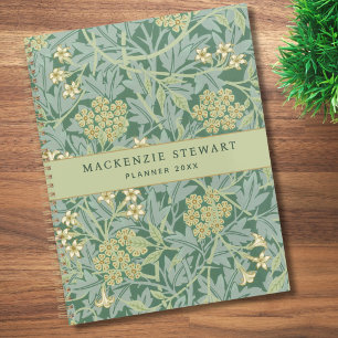 Motif floral jasmin vert 2026