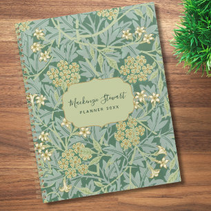 Motif floral jasmin vert 2026