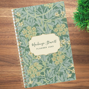 Motif floral jasmin vert 2026