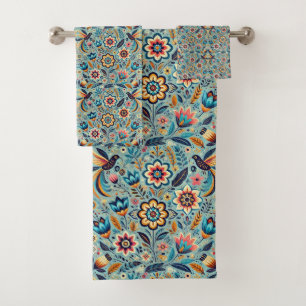 Motif floral mexicain