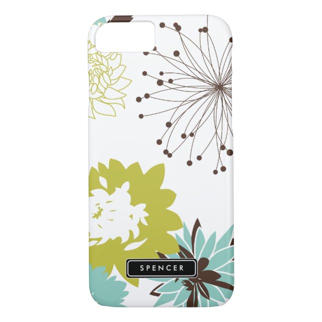 Motif Floral Mod Personnalisé iPhone 7 Coque (Dos)