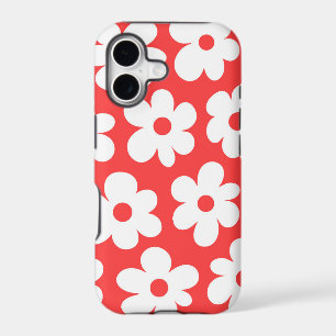Motif floral mod rose et magenta