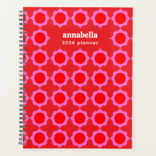 Motif Floral moderne du milieu du siècle Monogramm