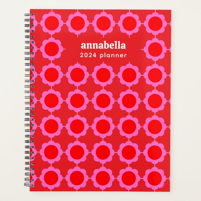 Motif Floral moderne du milieu du siècle Monogramm (Devant)