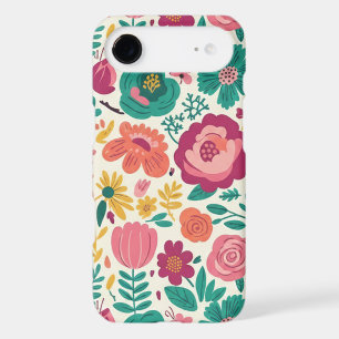 Motif floral moderne du milieu du XXe siècle