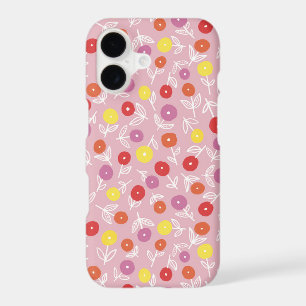 Motif floral moderne rose boho