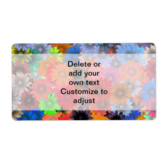 Motif floral multicolore