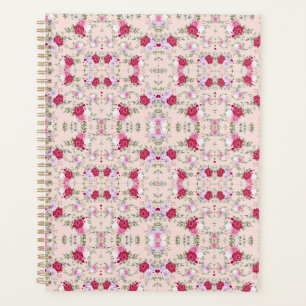 Motif floral rose et burgundy élégant vintage