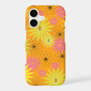 Motif floral rose et vert