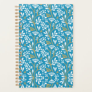 Motif floral sans couture : blanc et or sur fond b