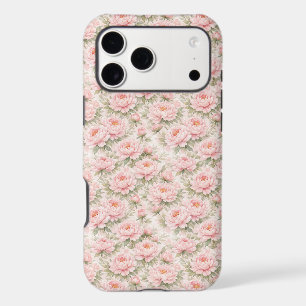 Motif floral sans couture de pivoine à l'aquarelle