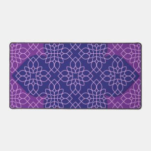Motif floral sans couture sur tapis de bureau