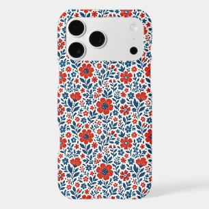 Motif floral sur le thème des États-Unis/Américain