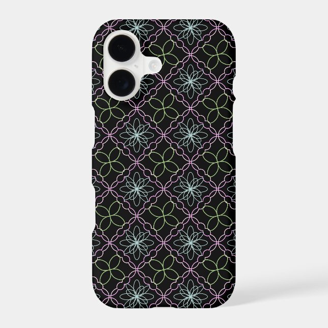 Motif floral tourbillonnant graphique (Verso)