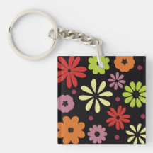 Motif floral transparent automnal