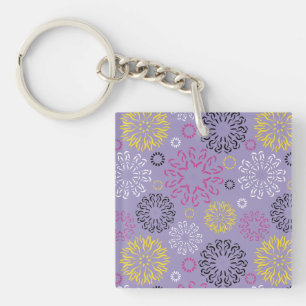 Motif floral vibrant abstrait