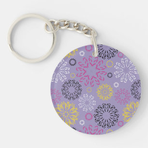 Motif floral vibrant abstrait