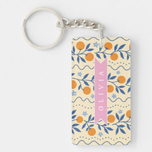 Motif folklorique de citrus rétro mignon personnal