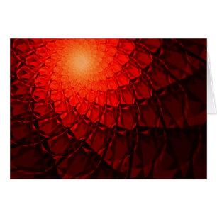 Motif Fractal rouge