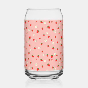 Motif Fraises et Fleurs