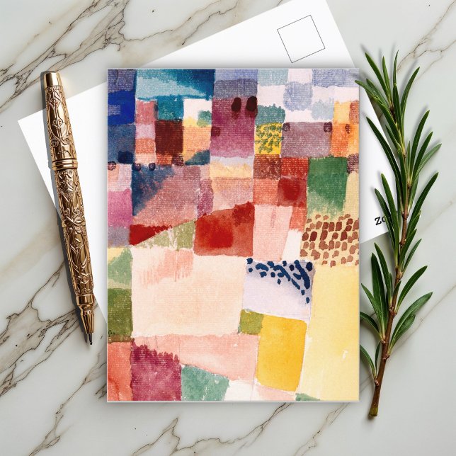 Motif from Hammamet by Paul Klee, Abstract Art Postcard (Creator Uploaded)