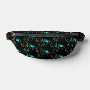 Motif Gamer Retro Neon