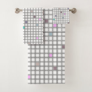 Motif géométrique À damiers multicolore