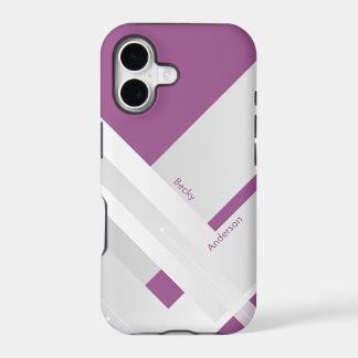 Motif géométrique abstrait sur violet