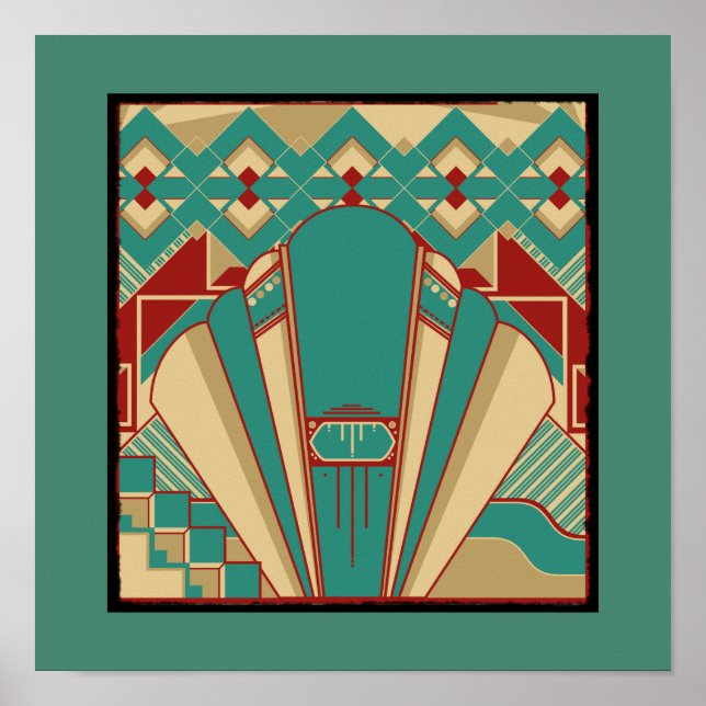 Motif géométrique Art déco (Devant)