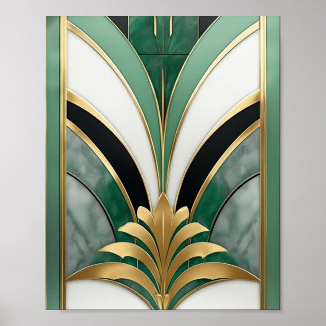 Motif géométrique Art déco (Devant)