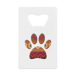 Motif géométrique Aztec Empreinte de patte Art Dog