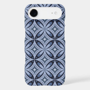 Motif géométrique bleu de style rétro