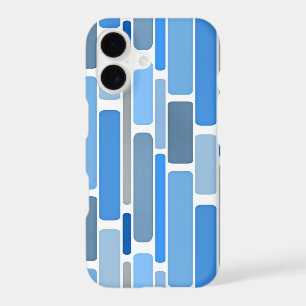 Motif géométrique bleu et gris,